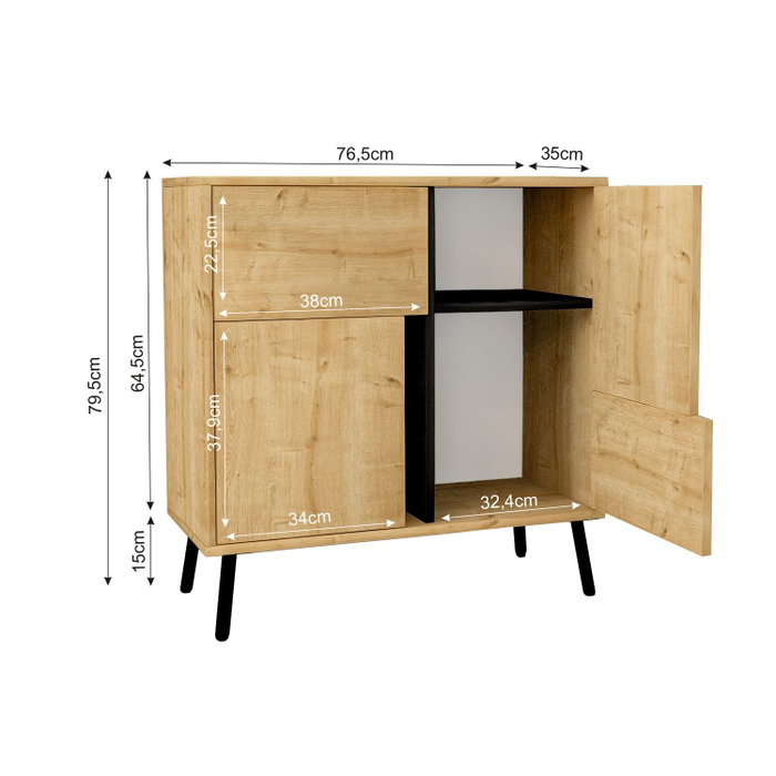 Hanah Home Darien - Roble Zafiro, Madera Negra